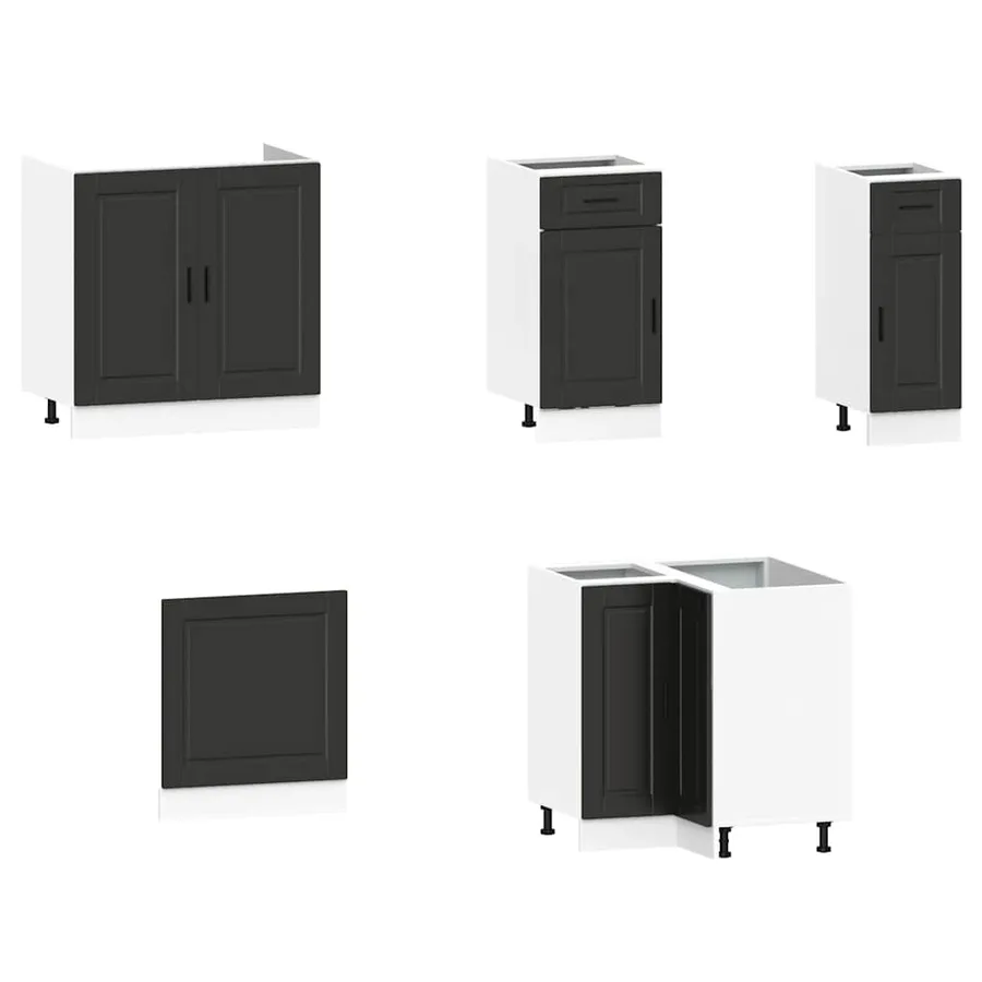 Ensemble d'armoires de cuisine 11 pcs Porto bois d'ingénierie - 4