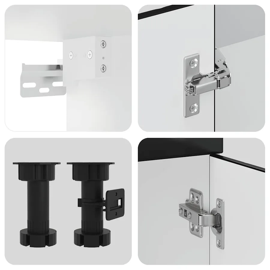 Ensemble d'armoires de cuisine 11 pcs Porto bois d'ingénierie - 7