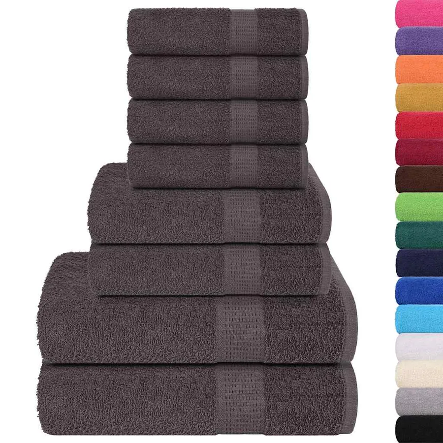 Ensemble de serviettes FROGN 8 pcs anthracite 360 g/m² - 2