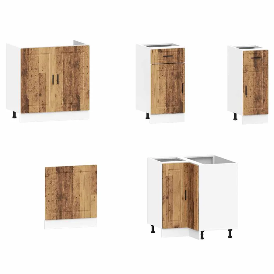 Ensemble d'armoires de cuisine 11 pcs Porto bois d'ingénierie - 4