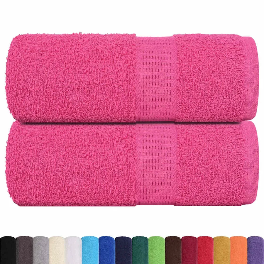 Serviettes d'invité FROGN 2 pcs rose 30x50 cm 360 g/m² - 2