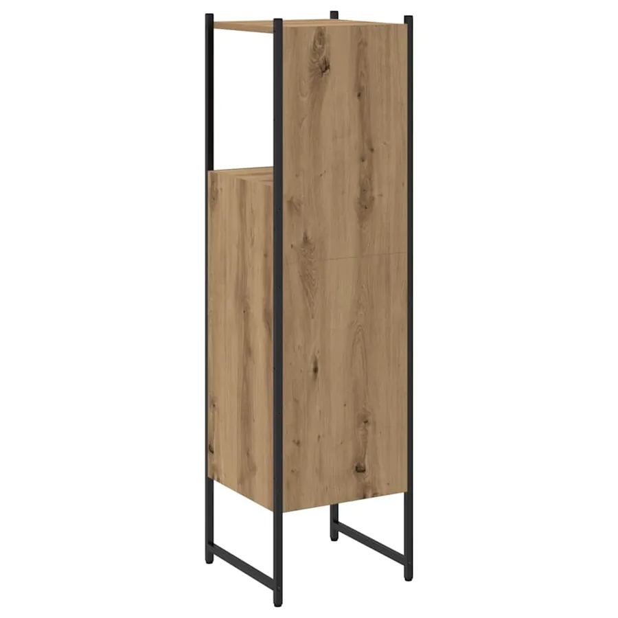 Armoire de salle de bain chêne artisanal 33x33x120,5 cm - 7