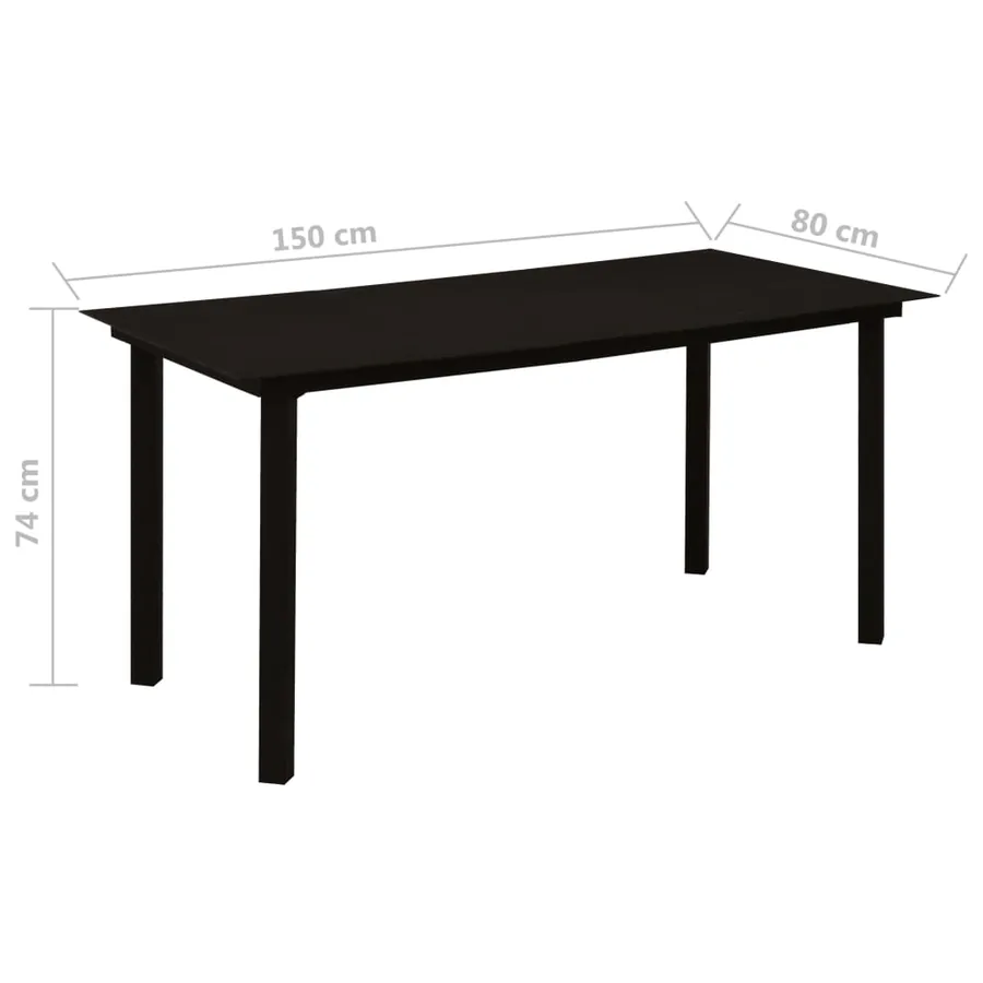 Ensemble à manger de jardin 7 pcs - 14