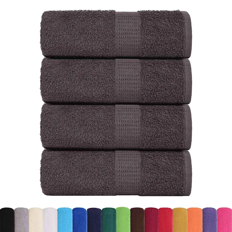 Serviettes d'invité FROGN 4 pcs anthracite 30x50cm 360 g/m² - 2