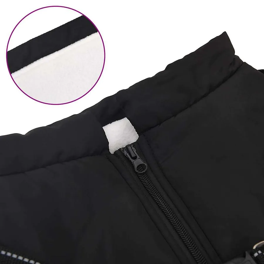 Manteau pour chiens avec harnais imperméable réfléchissant L68 - 7