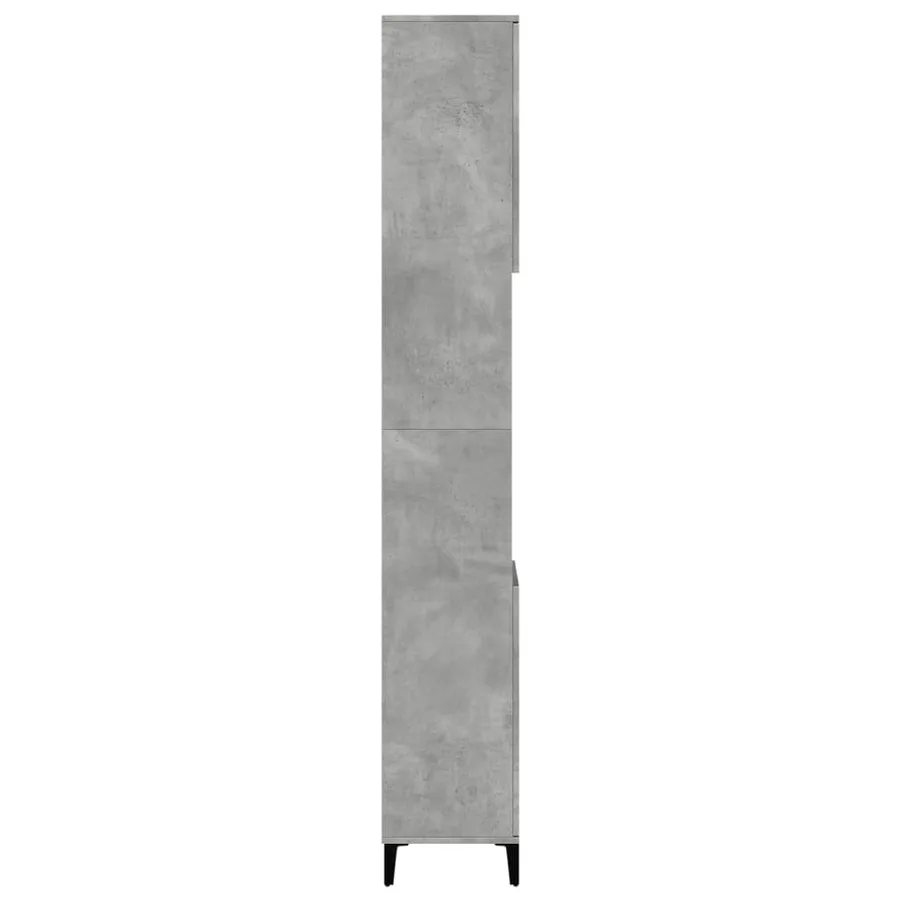 Armoire de salle de bain gris béton 30x30x190 cm - 6