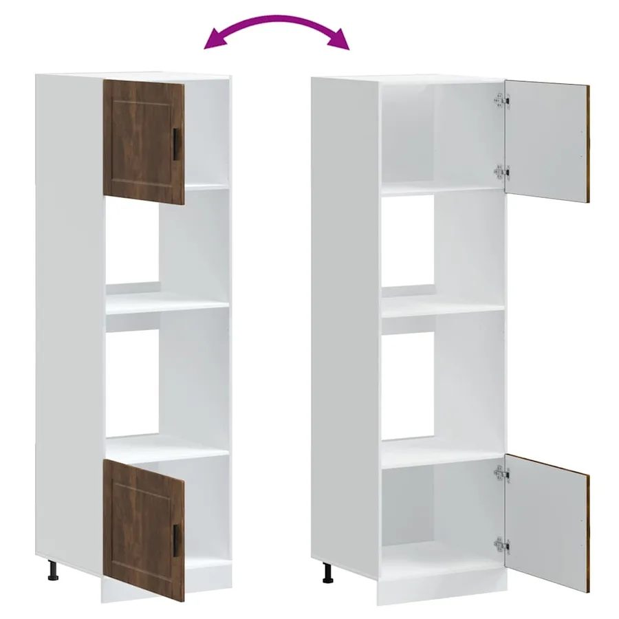 Armoires de four 2 pcs Porto chêne fumé bois d'ingénierie - 8