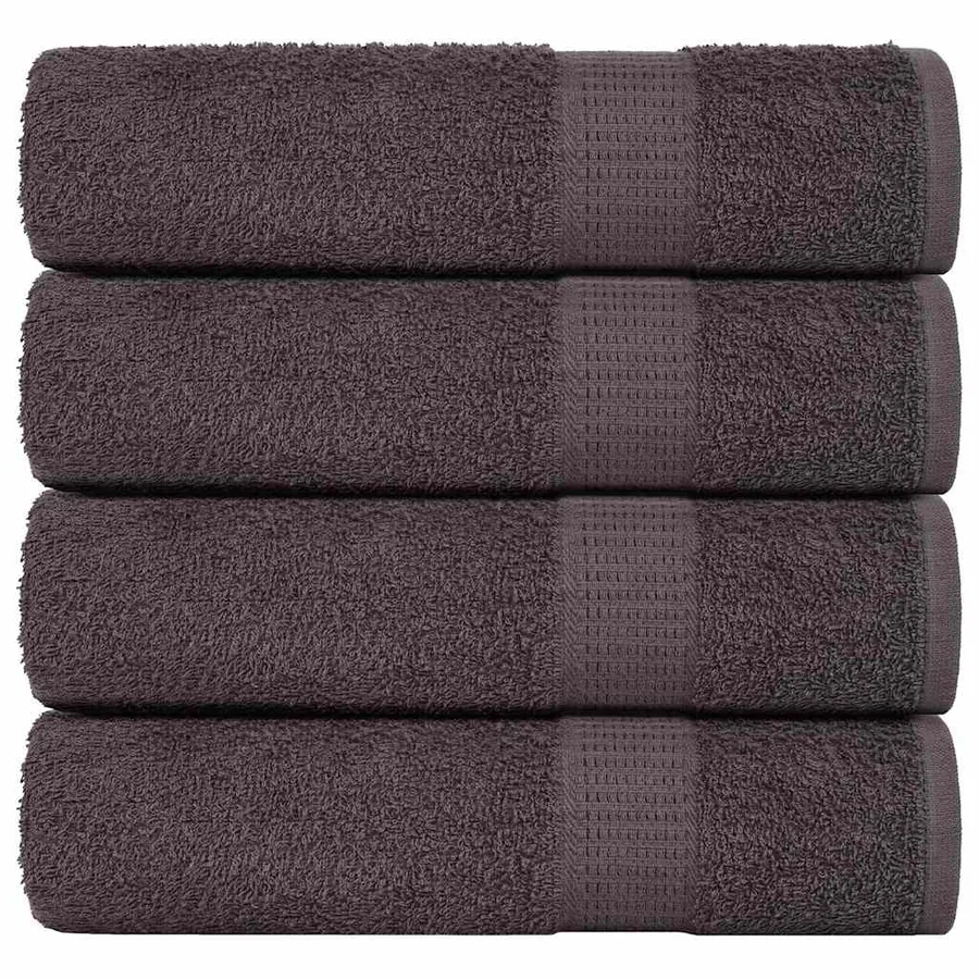 Serviettes de bain FROGN 4 pcs anthracite 100x150 cm 360 g/m²