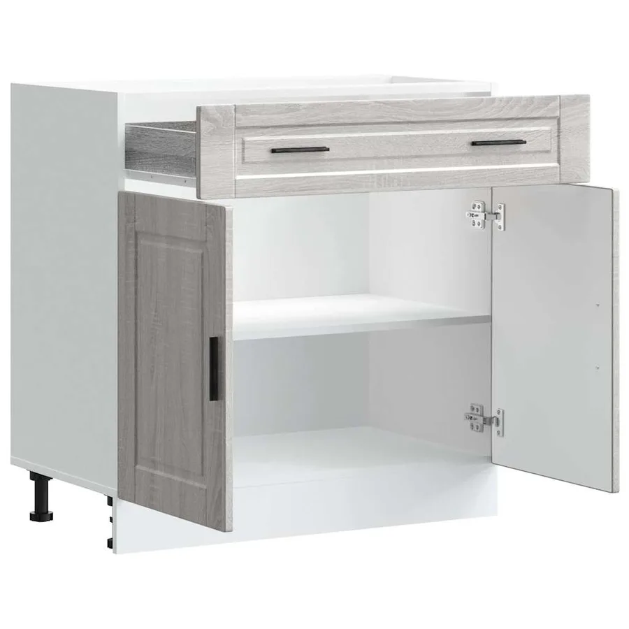 Armoire de cuisine Porto sonoma gris bois d'ingénierie - 5