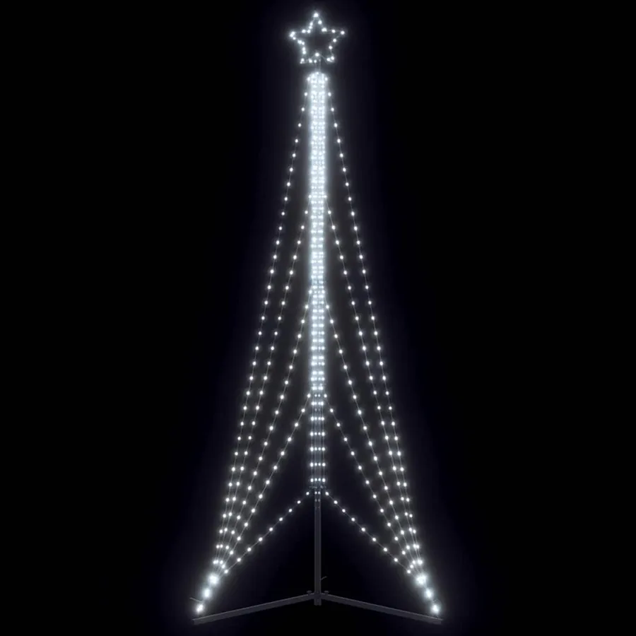 Sapin de Noël à LED 525 LED blanc froid 302 cm