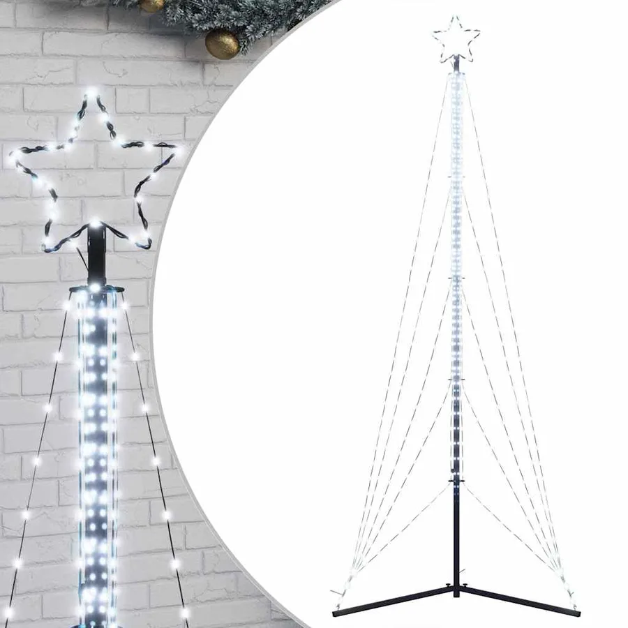 Sapin de Noël à LED 525 LED blanc froid 302 cm - 2