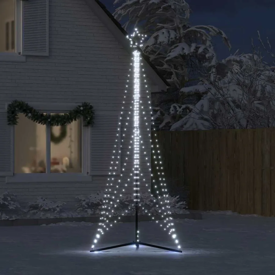 Sapin de Noël à LED 525 LED blanc froid 302 cm - 3
