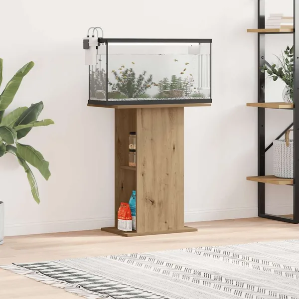 Support d'aquarium Chêne artisanal 36 x 60,5 x 72,5 cm Bois d'ingénierie