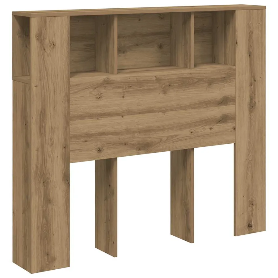 Armoire de tête de lit chêne artisanal 120x19x104,5 cm - 2