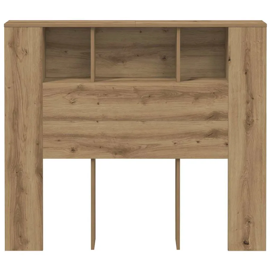 Armoire de tête de lit chêne artisanal 120x19x104,5 cm - 4