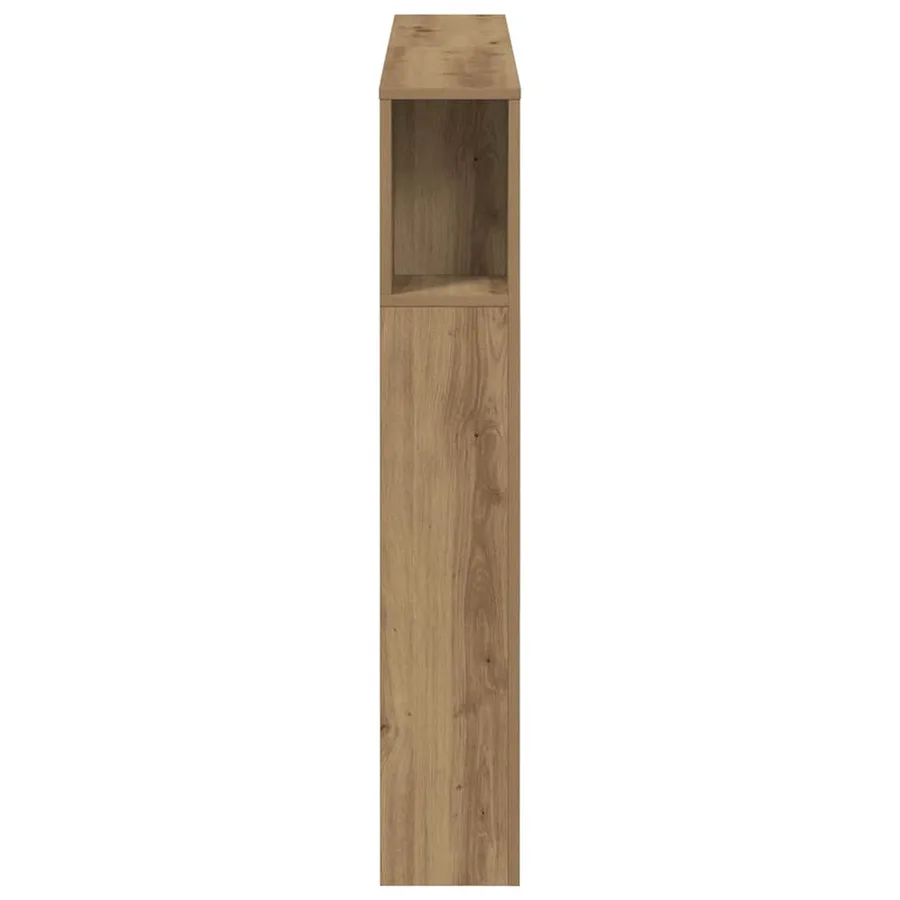 Armoire de tête de lit chêne artisanal 120x19x104,5 cm - 5