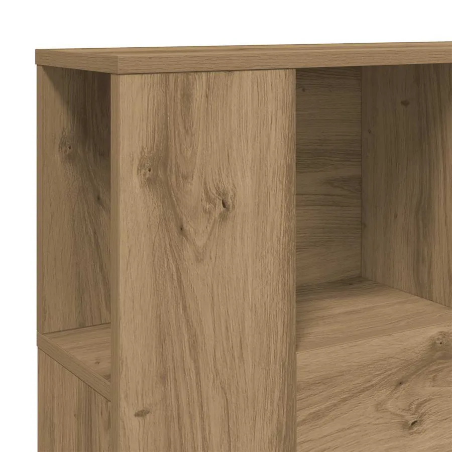 Armoire de tête de lit chêne artisanal 120x19x104,5 cm - 7