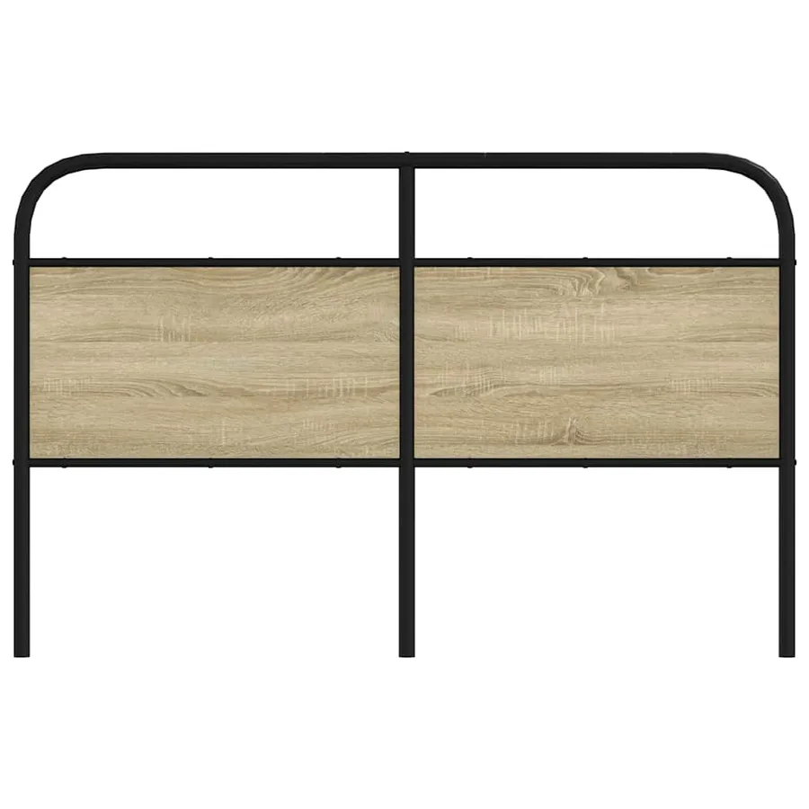 Tête de lit de remplacement chêne sonoma 150 cm acier et bois d'ingénierie - 3