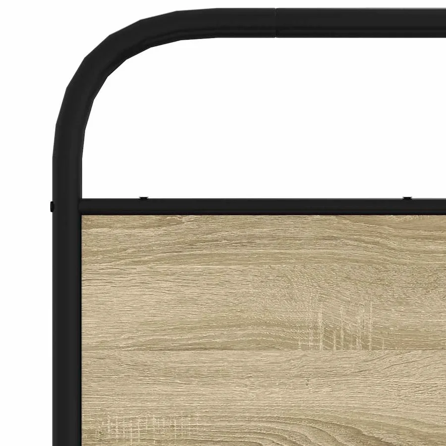 Tête de lit de remplacement chêne sonoma 150 cm acier et bois d'ingénierie - 6