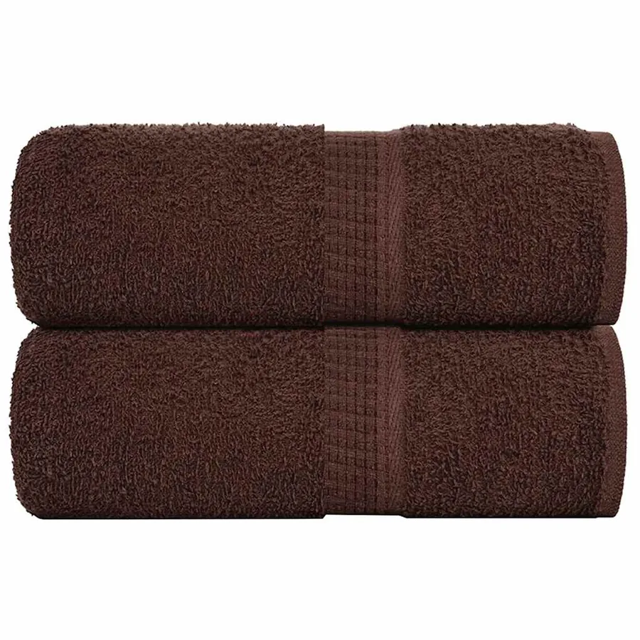 Serviettes d'invité FROGN 2 pcs marron 30x50 cm 360 g/m²