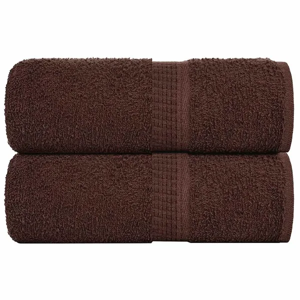Serviettes d'invité FROGN 2 pcs marron 30x50 cm 360 g/m²