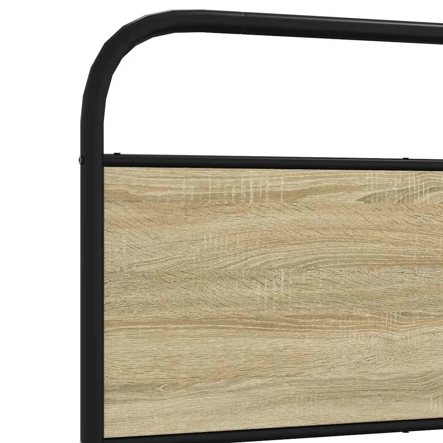 Cadre de lit sans matelas 100x190 cm chêne sonoma - 8