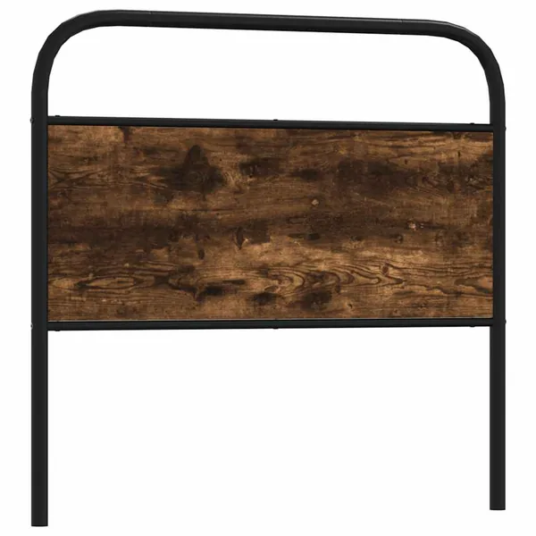 Tête de lit de remplacement chêne fumé 100 cm acier et bois d'ingénierie