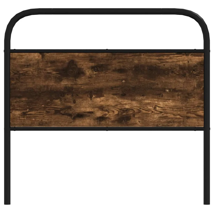 Tête de lit de remplacement chêne fumé 100 cm acier et bois d'ingénierie - 3
