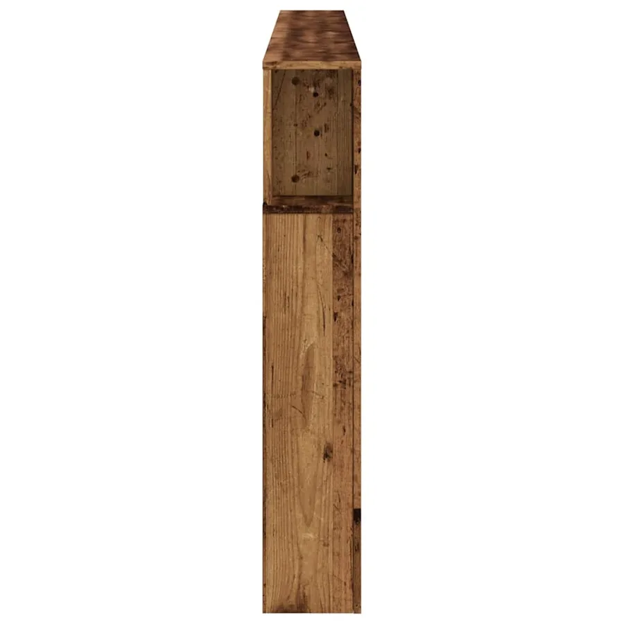 Tête de lit à LED vieux bois 220x18,5x103,5cm bois d'ingénierie - 7