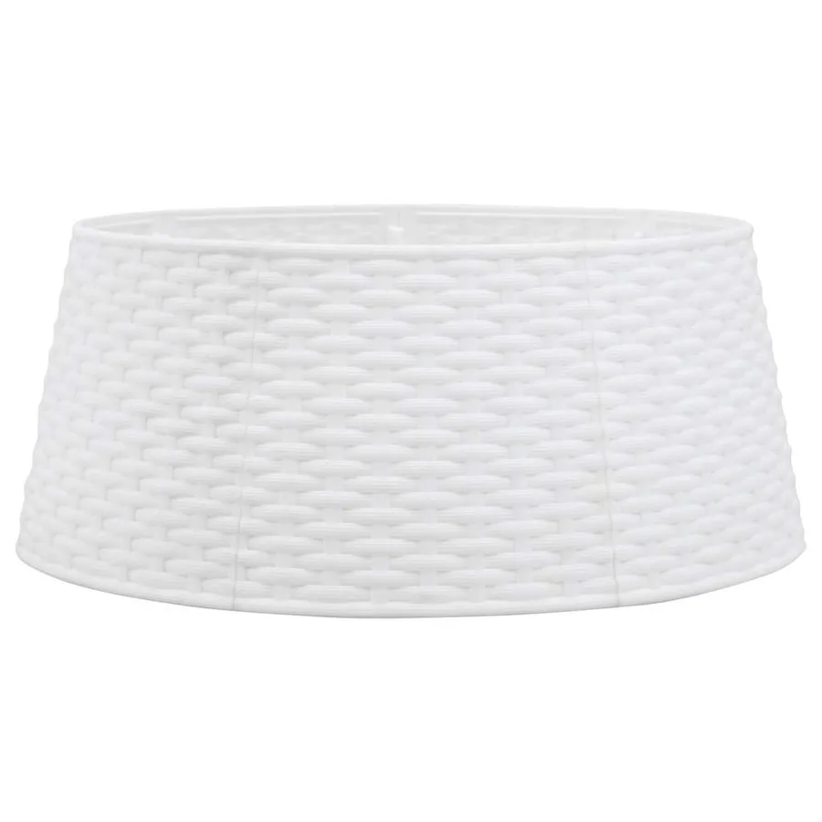 Jupe de sapin de Noël blanc Ø56x23 cm plastique - 2