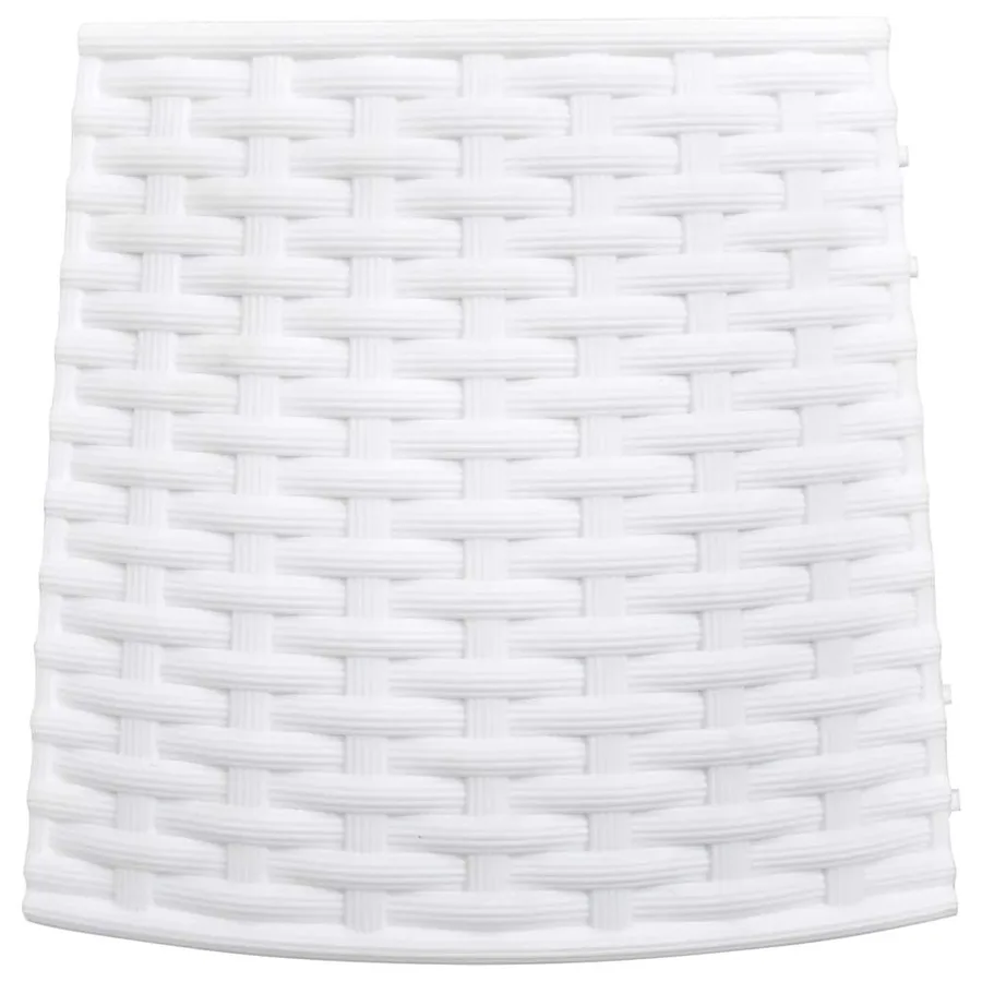 Jupe de sapin de Noël blanc Ø56x23 cm plastique - 5