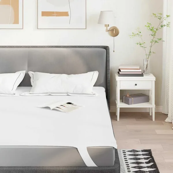Protège-matelas blanc 90x220 cm imperméable