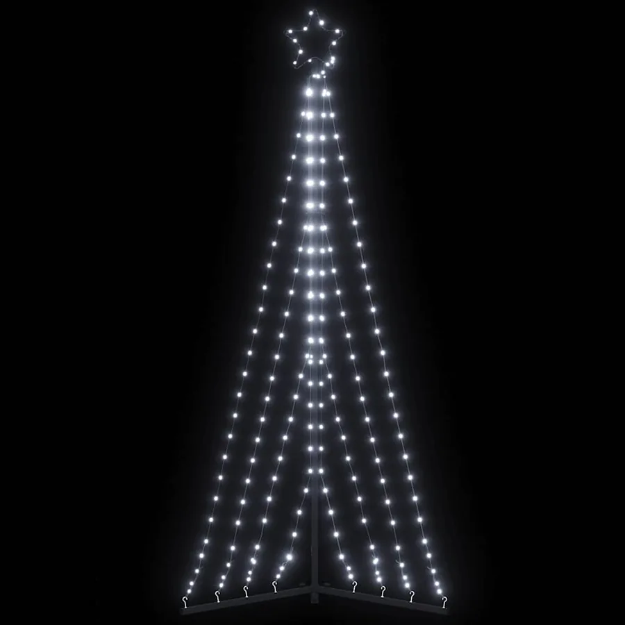 Sapin de Noël à LED 339 LED blanc froid 187 cm