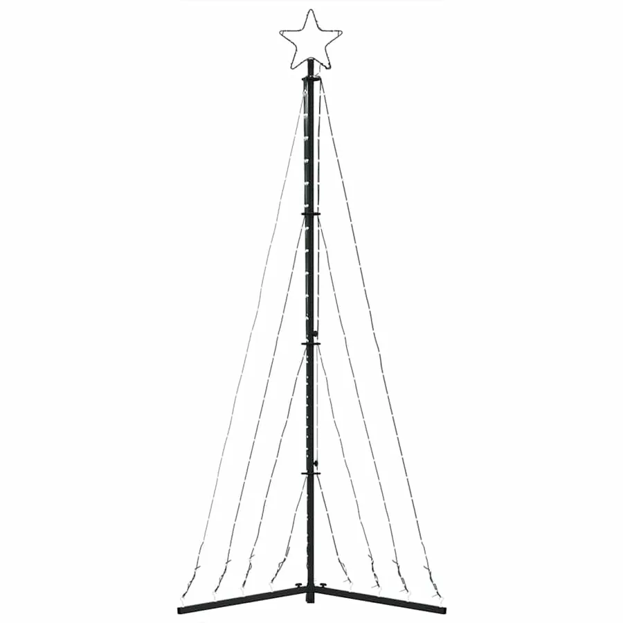 Sapin de Noël à LED 339 LED blanc froid 187 cm - 5