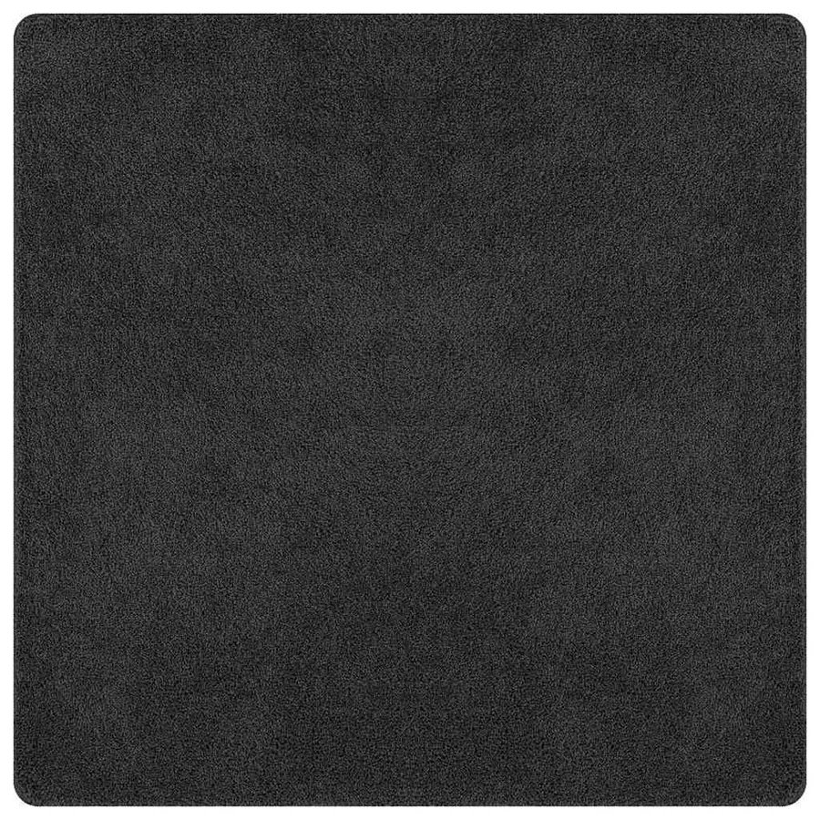 Tapis Shaggy Anti-dérapant Gris foncé 200 x 200 cm PP - 2