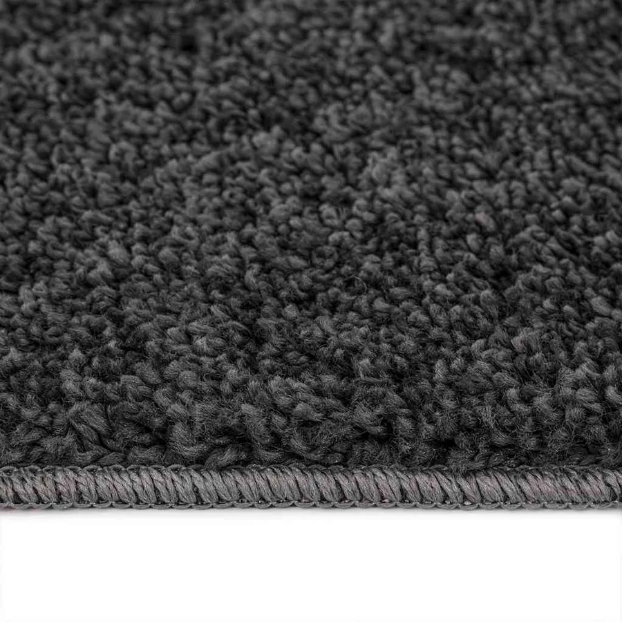 Tapis Shaggy Anti-dérapant Gris foncé 200 x 200 cm PP - 6