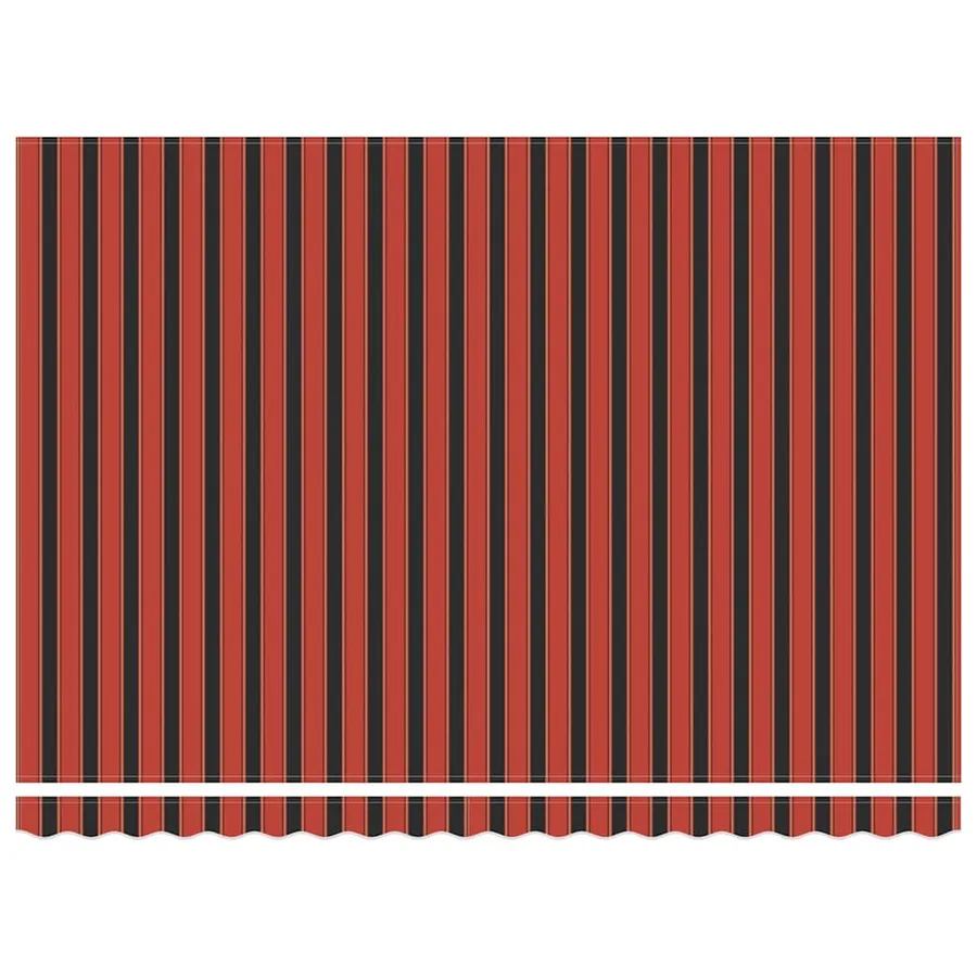Auvent rétractable orange et marron 450 × 300 cm - 7