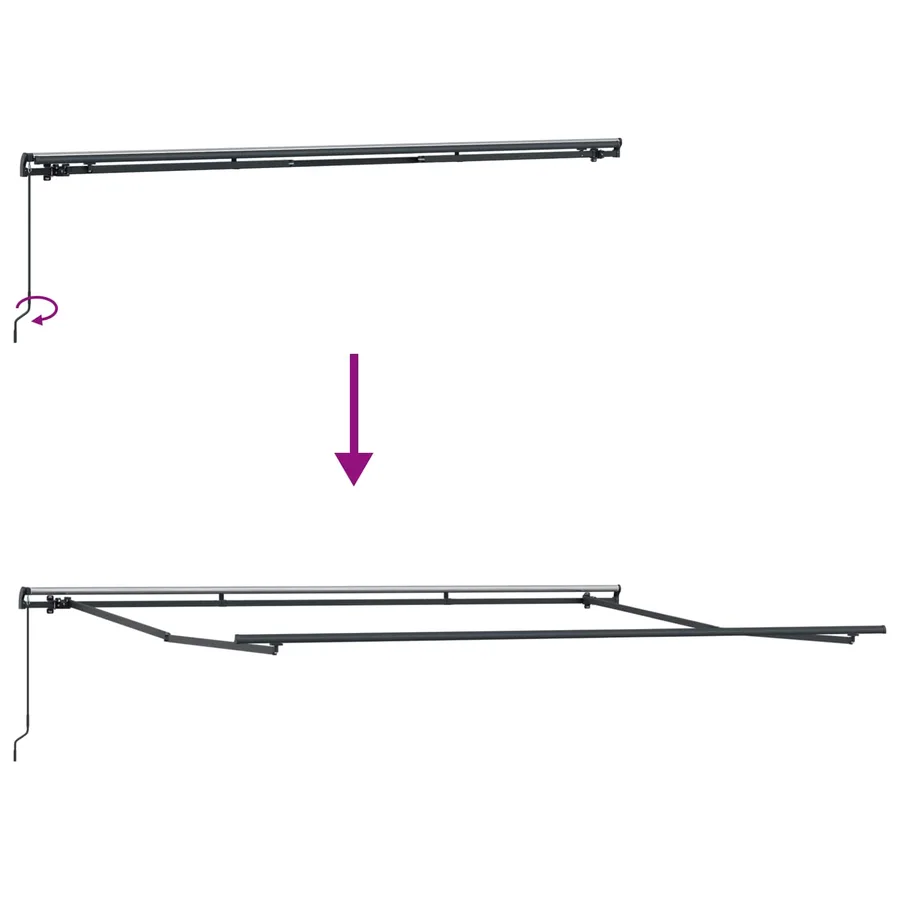 Auvent rétractable Multicolore 450 × 300 cm - 10