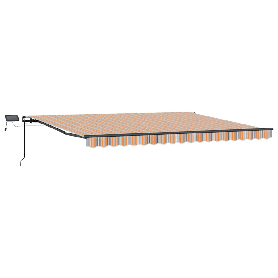Auvent rétractable Multicolore 400 × 350 cm Tissu et Aluminium - 2