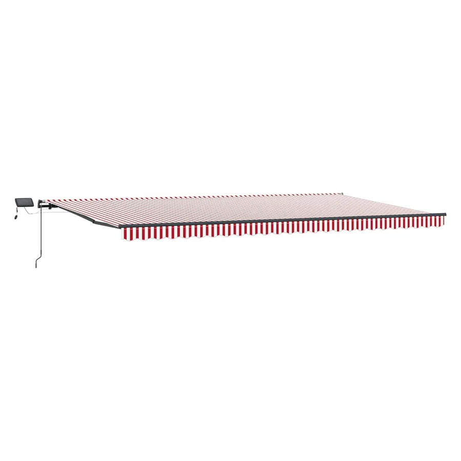 Auvent rétractable Rouge et Blanc 600 × 300 cm - 5