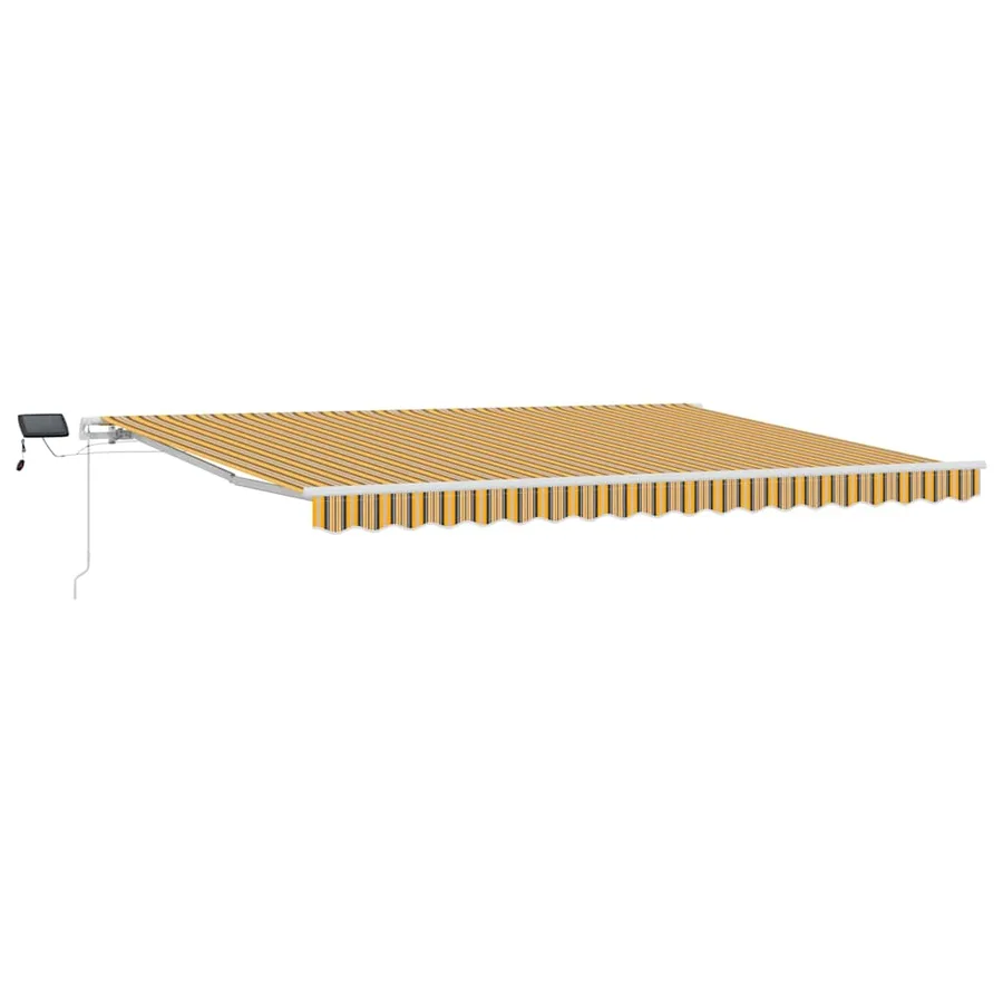 Auvent rétractable Multicolore 450 × 350 cm Tissu et Aluminium - 2