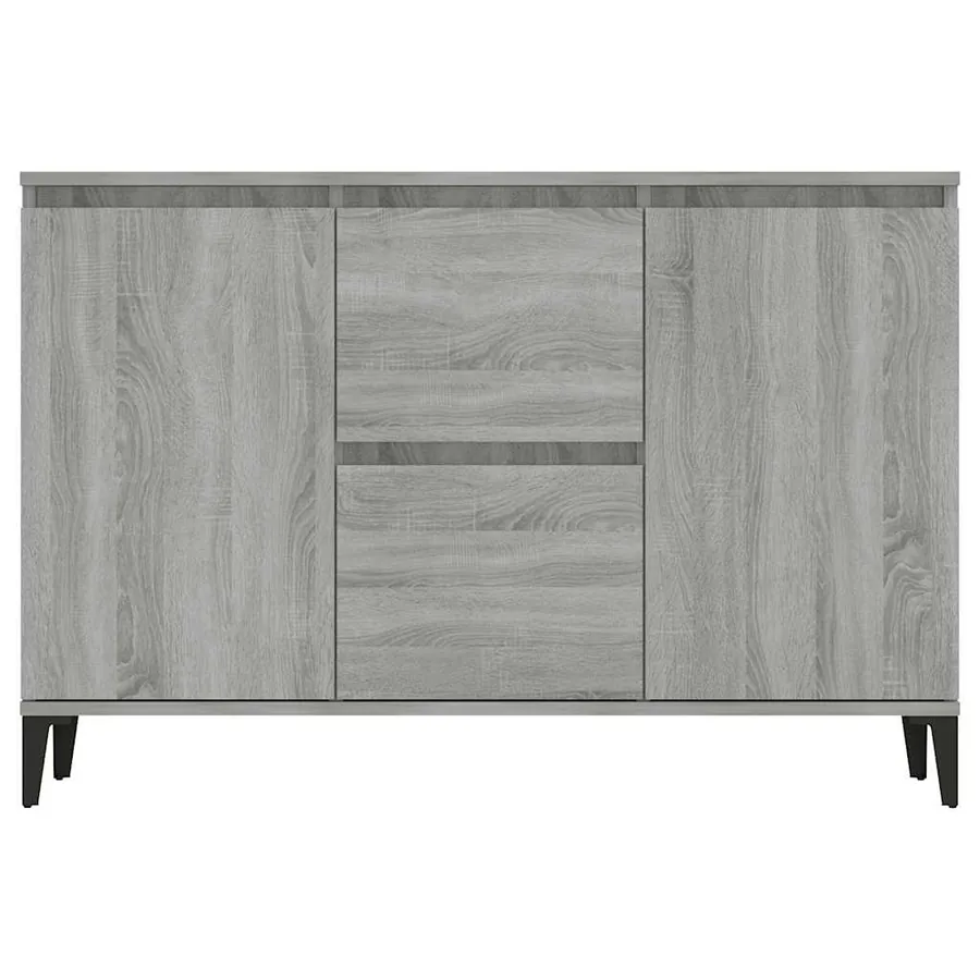 Buffet Sonoma gris 102x35x70 cm Bois d'ingénierie - 3
