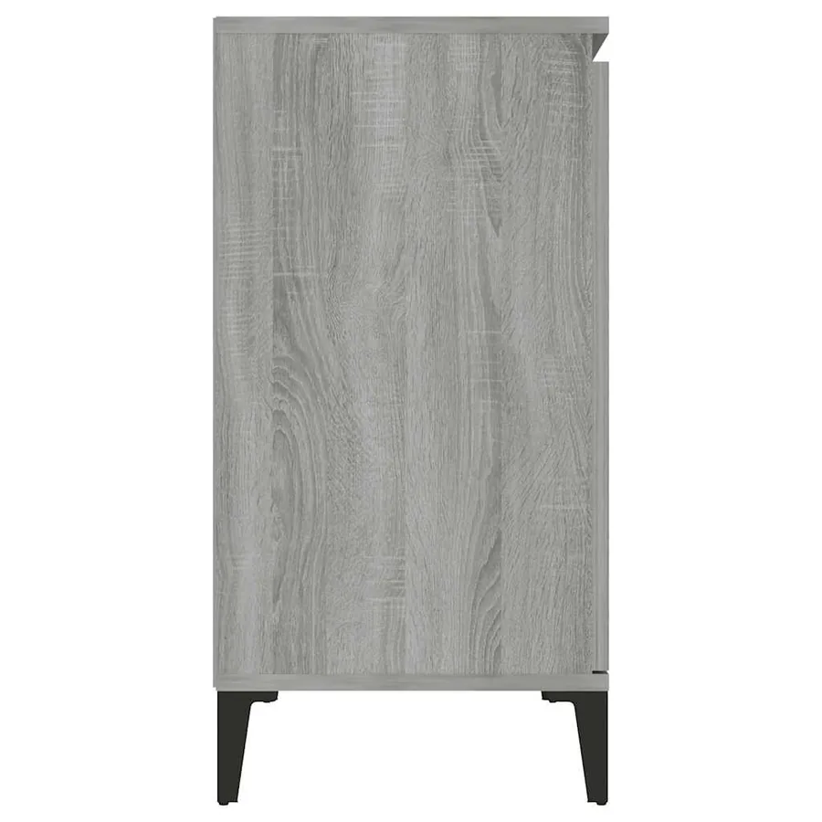 Buffet Sonoma gris 102x35x70 cm Bois d'ingénierie - 4