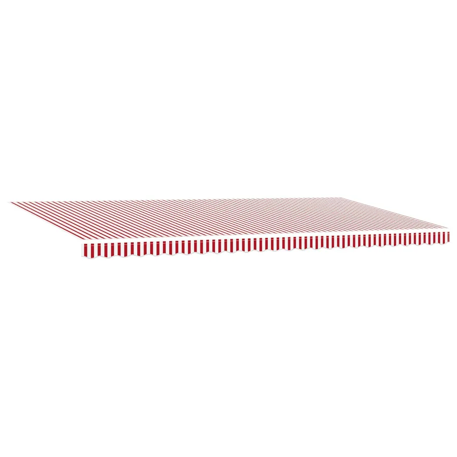 Auvent rétractable Rouge et Blanc 600 × 300 cm Polyester - 5