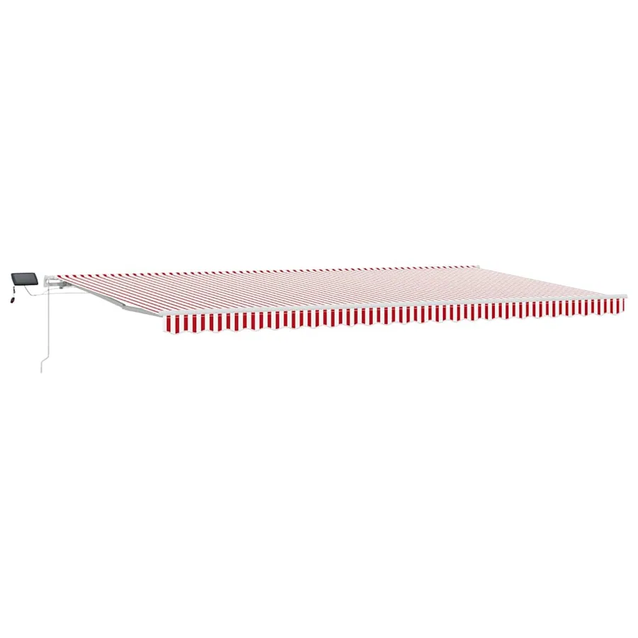 Auvent rétractable Rouge et Blanc 600 × 300 cm - 2