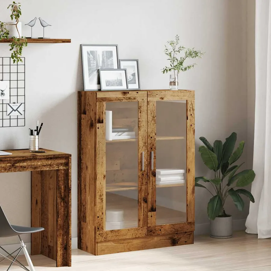 Bibliothèque vieux bois 82,5x30,5x115 cm bois d'ingénierie - 3