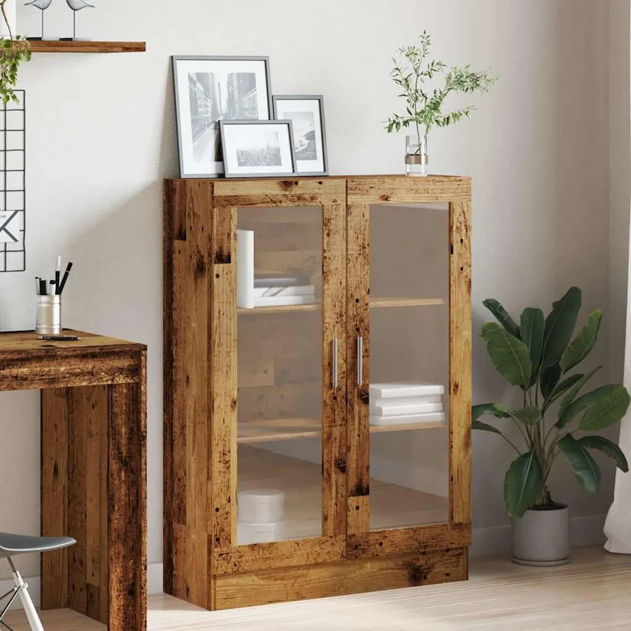 Bibliothèque vieux bois 82,5x30,5x115 cm bois d'ingénierie - 4