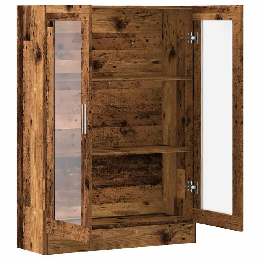 Bibliothèque vieux bois 82,5x30,5x115 cm bois d'ingénierie - 9