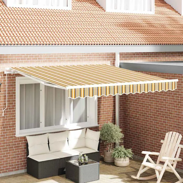 Auvent rétractable Multicolore 300 x 250 x 165 cm