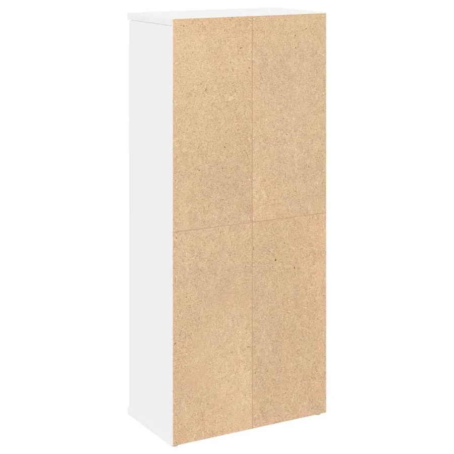 Meuble de salle de bain avec porte-rouleau blanc 39x22x90 cm - 7